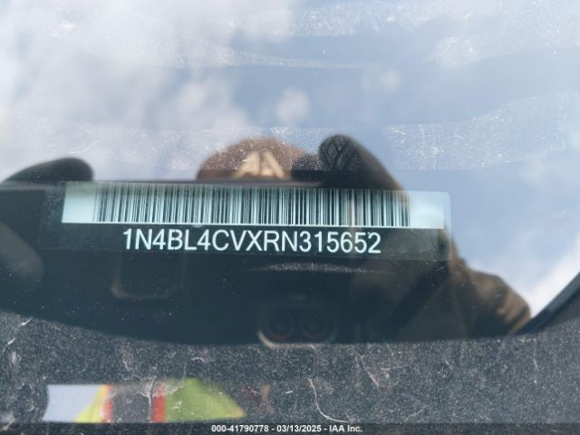 1N4BL4CVXRN315652 Nissan Altima Sr Fwd