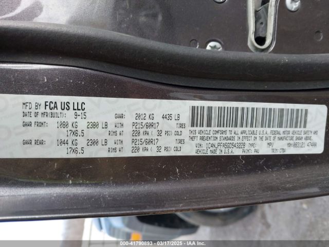 1C4NJPFA5GD543228 Jeep Patriot Latitude
