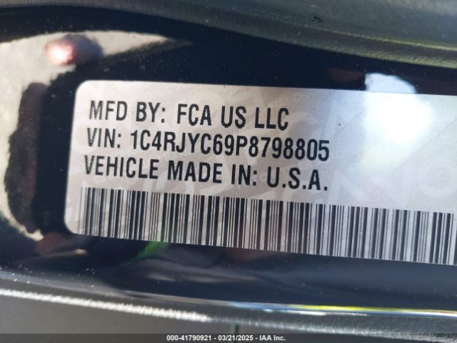 1C4RJYC69P8798805 Jeep Grand Cherokee 4xe Trailhawk