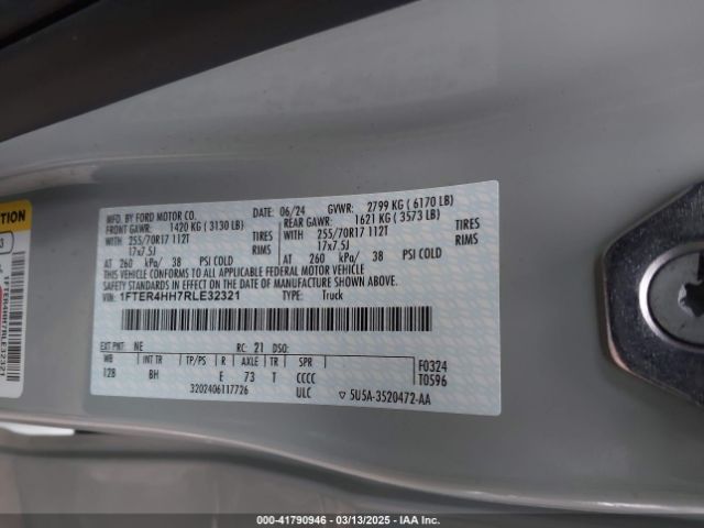 1FTER4HH7RLE32321 Ford Ranger Xlt