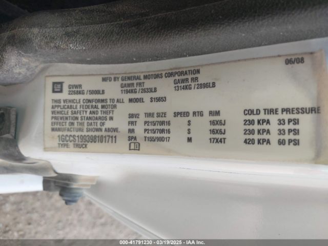 2009 CHEVROLET COLORADO 1GCCS199398101711 Photo 8