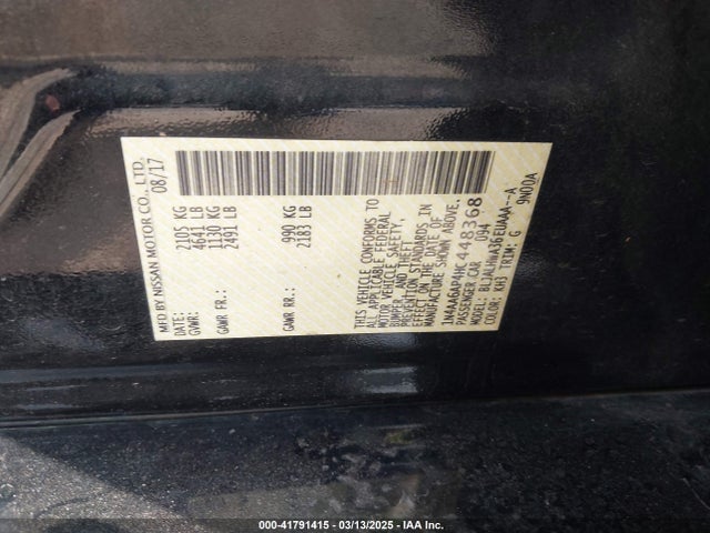 Nissan Maxima 3.5 Platinum 2017 1N4AA6AP4HC448368 Image 9