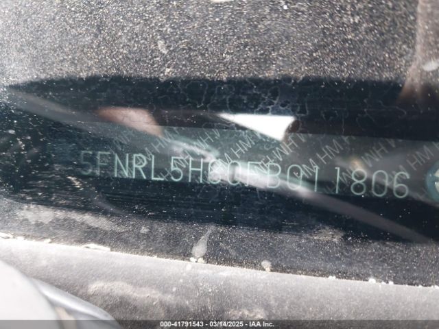 5FNRL5H60FB011806 Honda Odyssey Ex-l