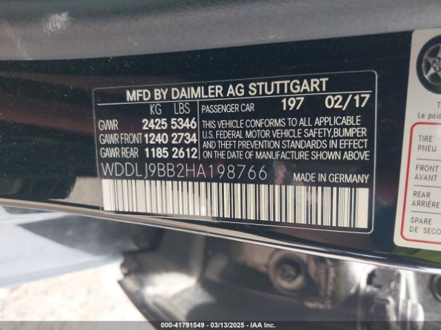 2017 MERCEDES-BENZ CLS 550 WDDLJ9BB2HA198766 Photo 8