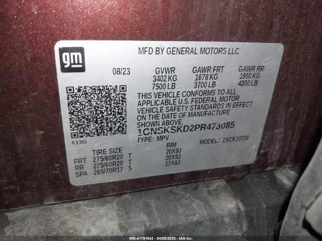 Chevrolet Tahoe 4wd Premier 2023 1GNSKSKD2PR473085 Image 9