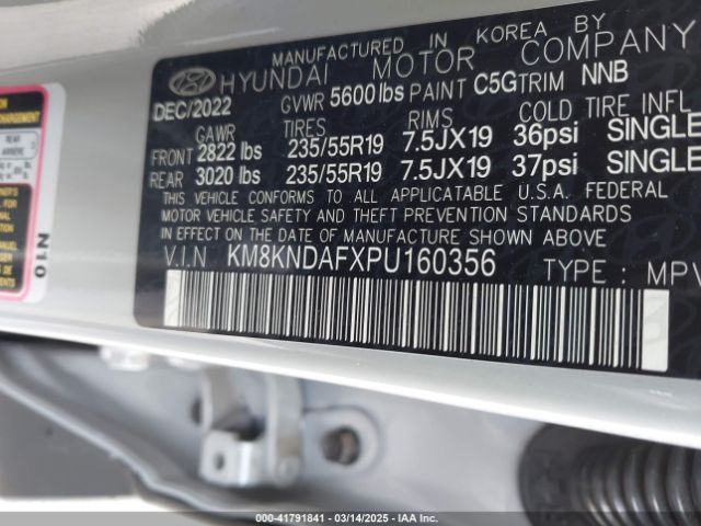 KM8KNDAFXPU160356 Hyundai Ioniq 5 Sel