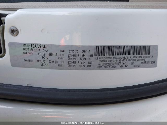 2C4RC1BG5HR784868 Chrysler Pacifica Touring-l