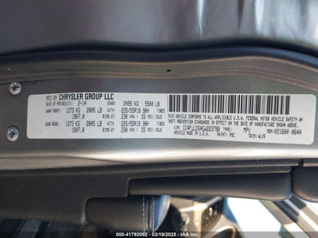 1C4PJLDS4EW223798 Jeep Cherokee Limited