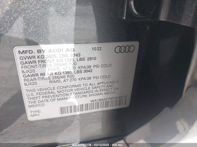 2023 AUDI SQ5 WA1B4AFY8P2039475 Photo 8