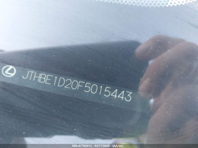 JTHBE1D20F5015443 Lexus IS 350