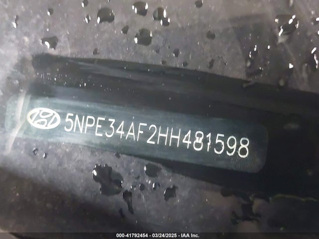 5NPE34AF2HH481598 Hyundai Sonata Sport