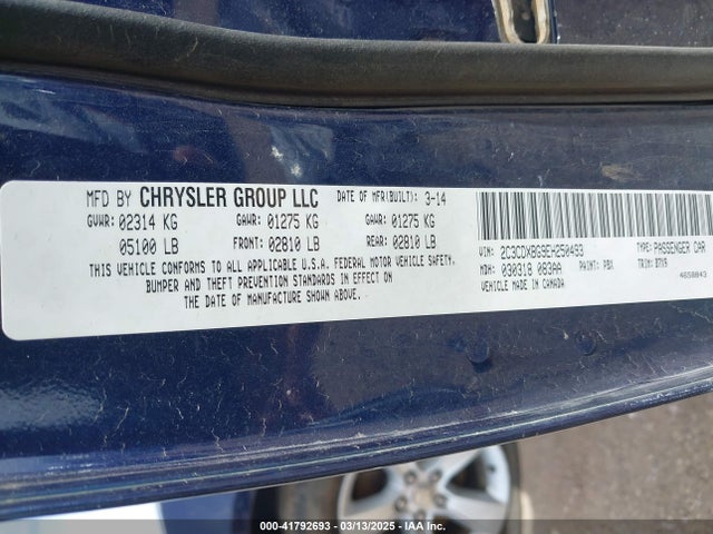 2C3CDXBG9EH250493 Dodge Charger Se