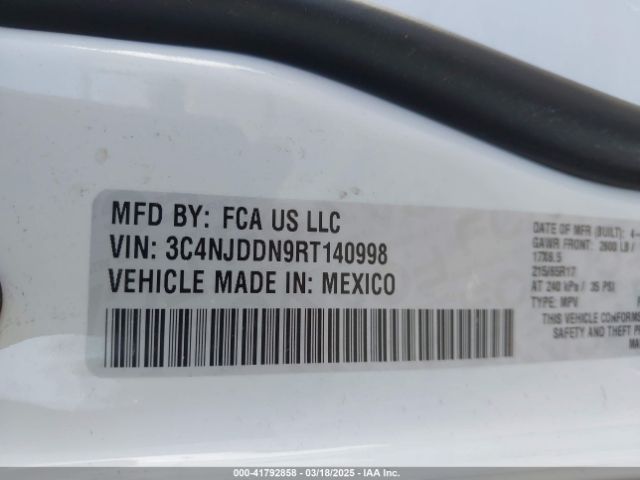 3C4NJDDN9RT140998 Jeep Compass Trailhawk 4x4
