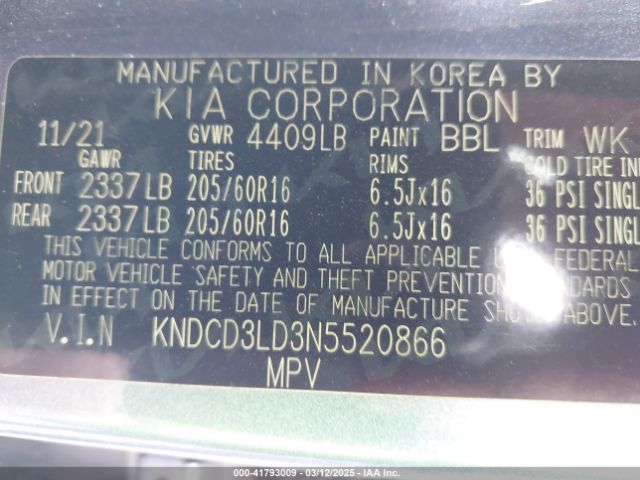 KNDCD3LD3N5520866 KIA Niro Plug-in Hybrid Ex