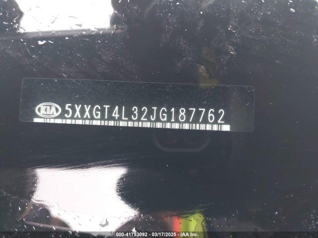 41793092 :رقم المزاد ، 5XXGT4L32JG187762 vin ، 2018 Kia Optima S مزاد بيع