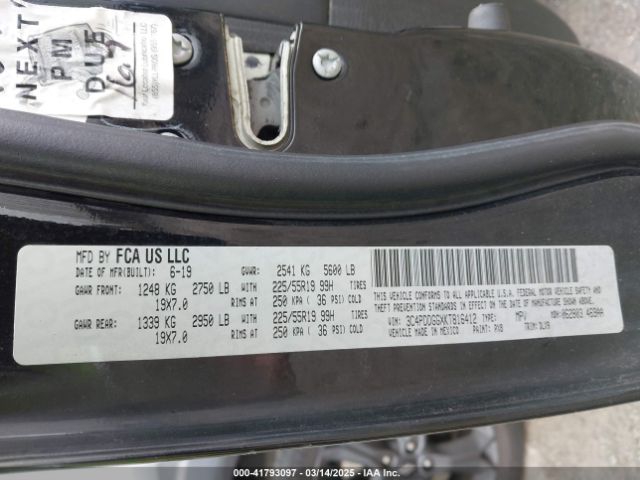 3C4PDDGGXKT816412 Dodge Journey Crossroad Awd