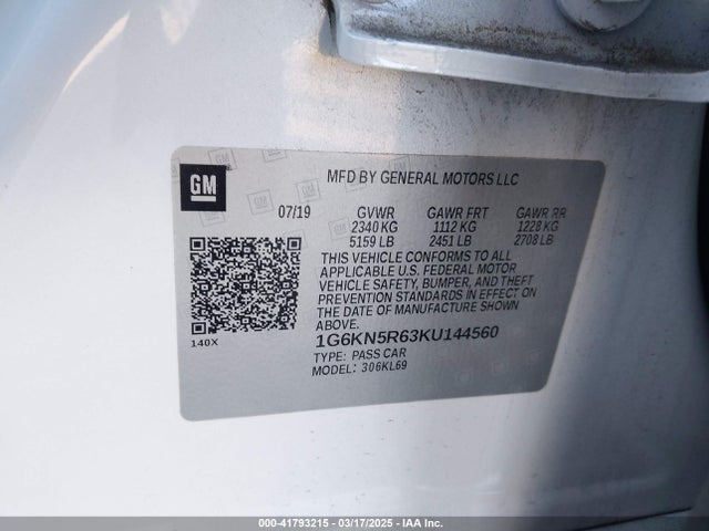 2019 CADILLAC CT6 1G6KN5R63KU144560 Photo 8