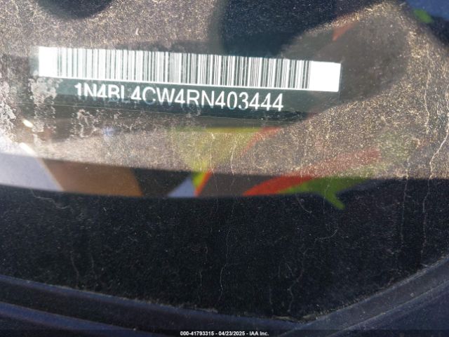 1N4BL4CW4RN403444 Nissan Altima Sr Intelligent Awd