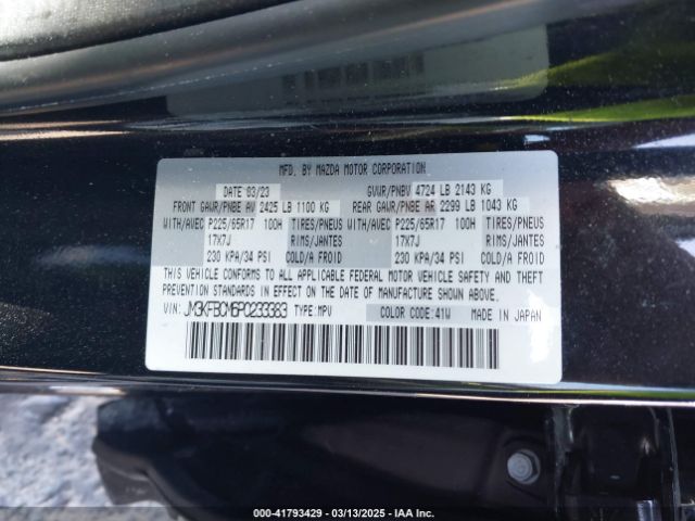 JM3KFBCM6P0233383 Mazda Cx-5 2.5 S Preferred