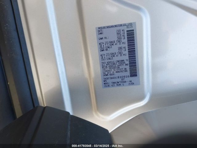 5N1BT3BA6SC810916 Nissan Rogue Sv Fwd