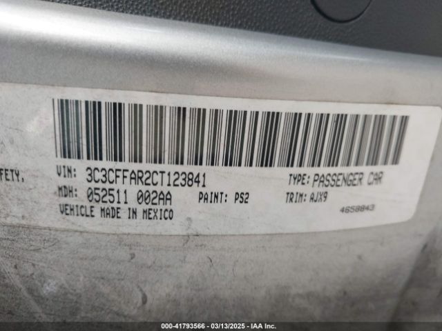 2012 FIAT 500 3C3CFFAR2CT123841 Photo 8
