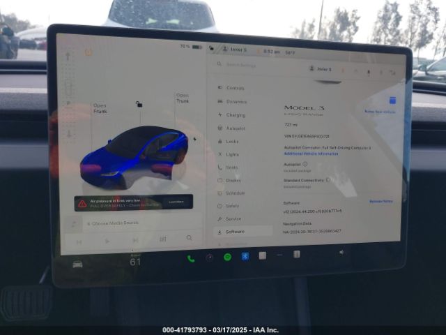 5YJ3E1EA6SF933721 Tesla Model 3 Long Range Rear-wheel Drive