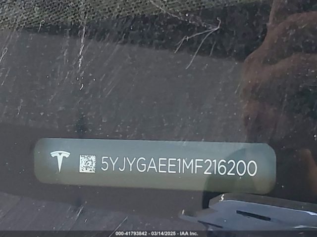 2021 TESLA MODEL Y 5YJYGAEE1MF216200 Photo 8