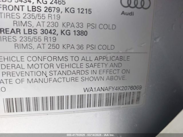 2019 AUDI Q5 WA1ANAFY4K2076069 Photo 8