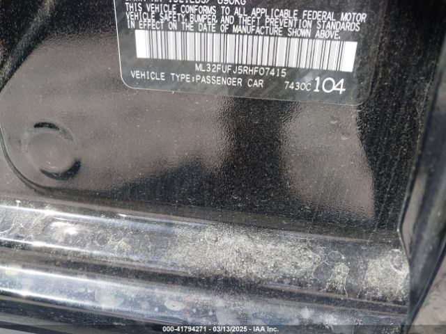 ML32FUFJ5RHF07415 Mitsubishi Mirage G4 Es