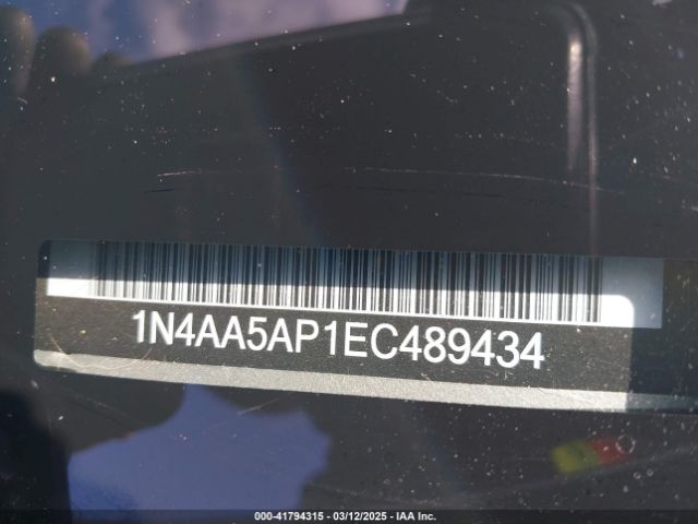 1N4AA5AP1EC489434 Nissan Maxima