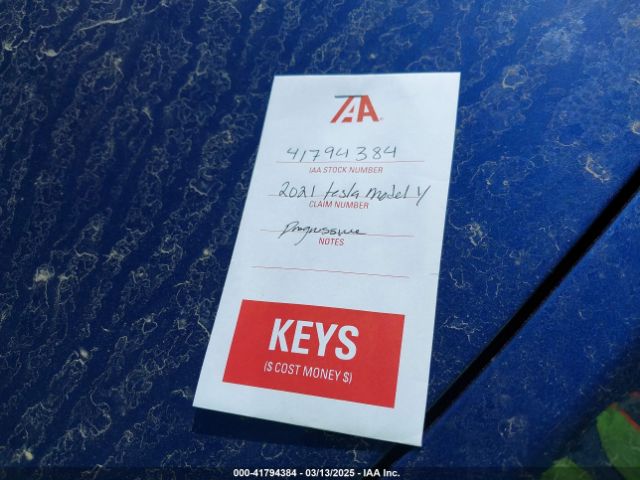5YJYGDED6MF107711 Tesla Model Y Standard Range Rear-wheel Drive