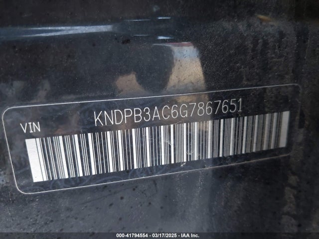 KNDPB3AC6G7867651 KIA Sportage Lx