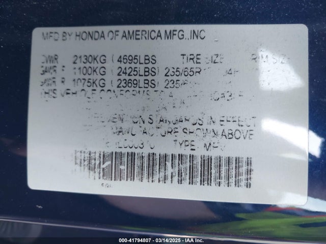 Honda CR-V LX 2017 5J6RW6H38HL000310 Image 9