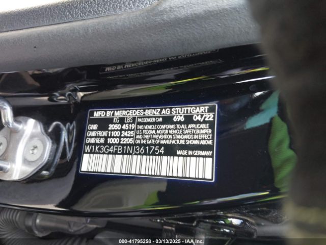 2022 MERCEDES-BENZ A 220 W1K3G4FB1NJ361754 Photo 8
