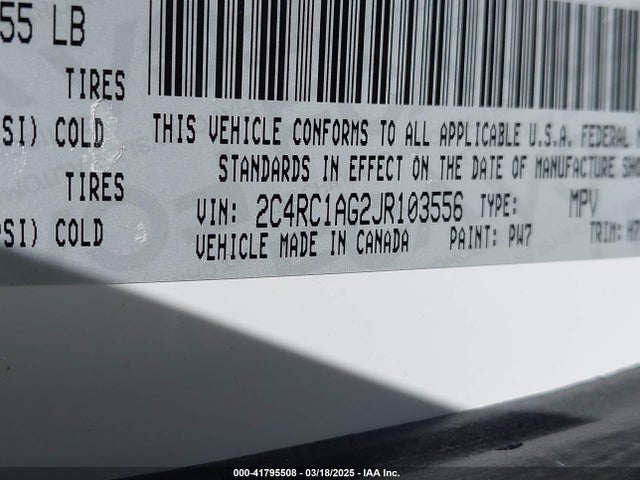 Chrysler PACIFICA L 2018 2C4RC1AG2JR103556 Image 9