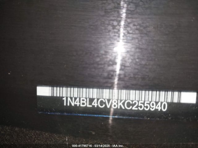 1N4BL4CV8KC255940 Nissan Altima 2.5 Sr