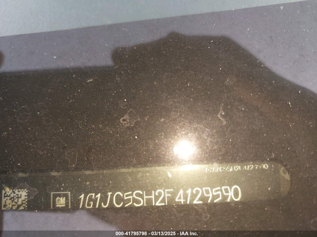 1G1JC5SH2F4129590 Chevrolet Sonic Lt Auto