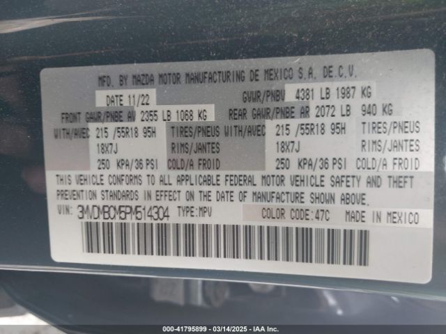 2023 MAZDA CX-30 3MVDMBCM5PM514304 Photo 8