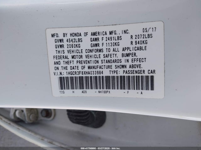 1HGCR3F8XHA033984 Honda Accord Ex-l V6