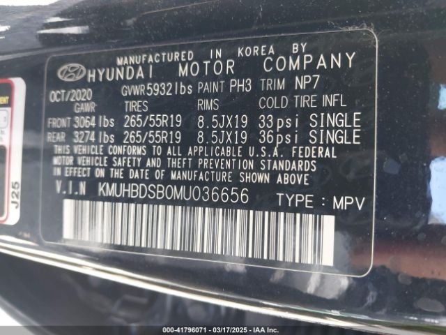 KMUHBDSB0MU036656 Genesis Gv80 2.5t Awd