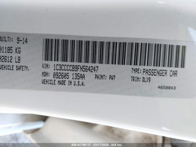 1C3CCCCB9FN564247 Chrysler 200 C
