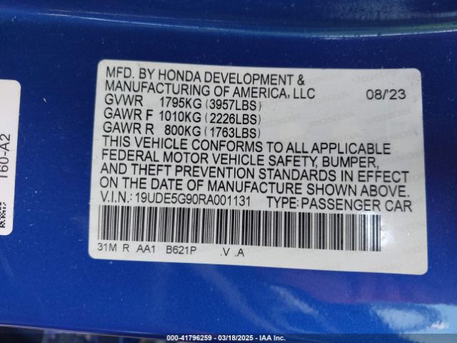 2024 ACURA INTEGRA 19UDE5G90RA001131 Photo 8