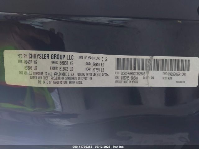 2012 FIAT 500 3C3CFFAR9CT302006 Photo 8