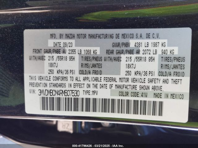 2024 MAZDA CX-30 3MVDMBCM4RM607530 Photo 8