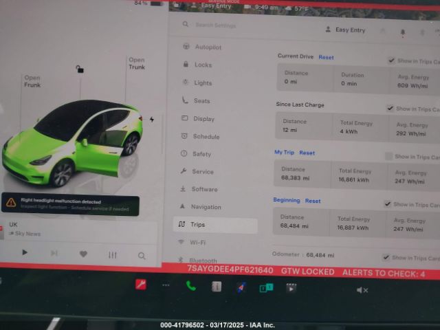 2023 TESLA MODEL Y 7SAYGDEE4PF621640 Photo 6