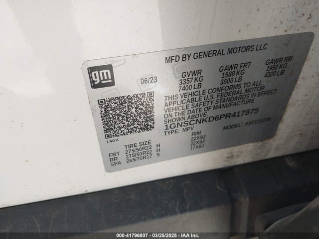 Chevrolet Tahoe 2wd Lt 2023 1GNSCNKD6PR417875 Image 9