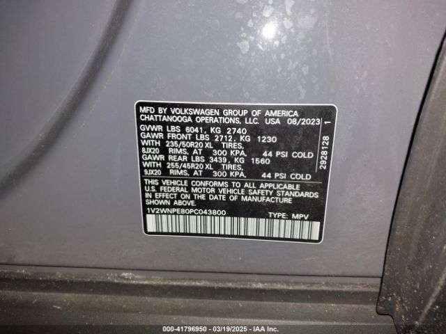 1V2WNPE80PC043800 Volkswagen Id.4 Awd Pro S