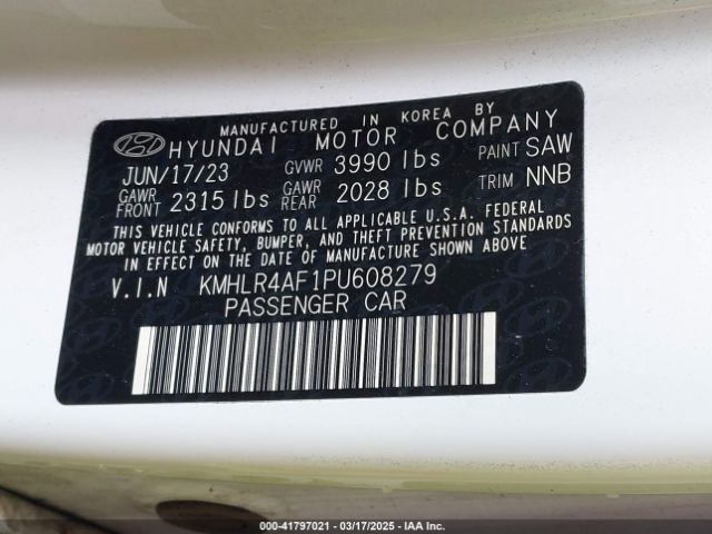 KMHLR4AF1PU608279 Hyundai Elantra N Line