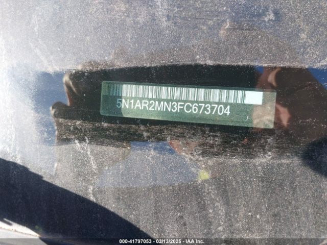 5N1AR2MN3FC673704 Nissan Pathfinder Sl