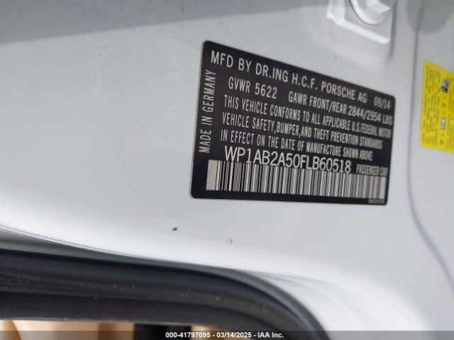 WP1AB2A50FLB60518 Porsche MACAN S